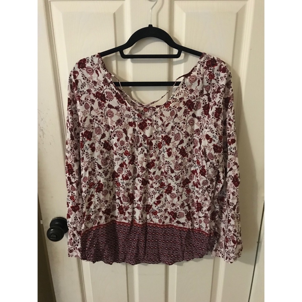 Floral long sleeve blouse